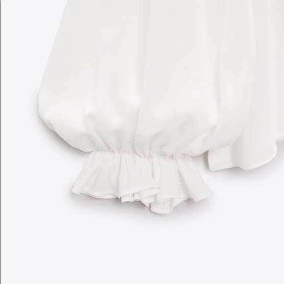 Zara ruffled pintuck shirt - Picture 5 of 9